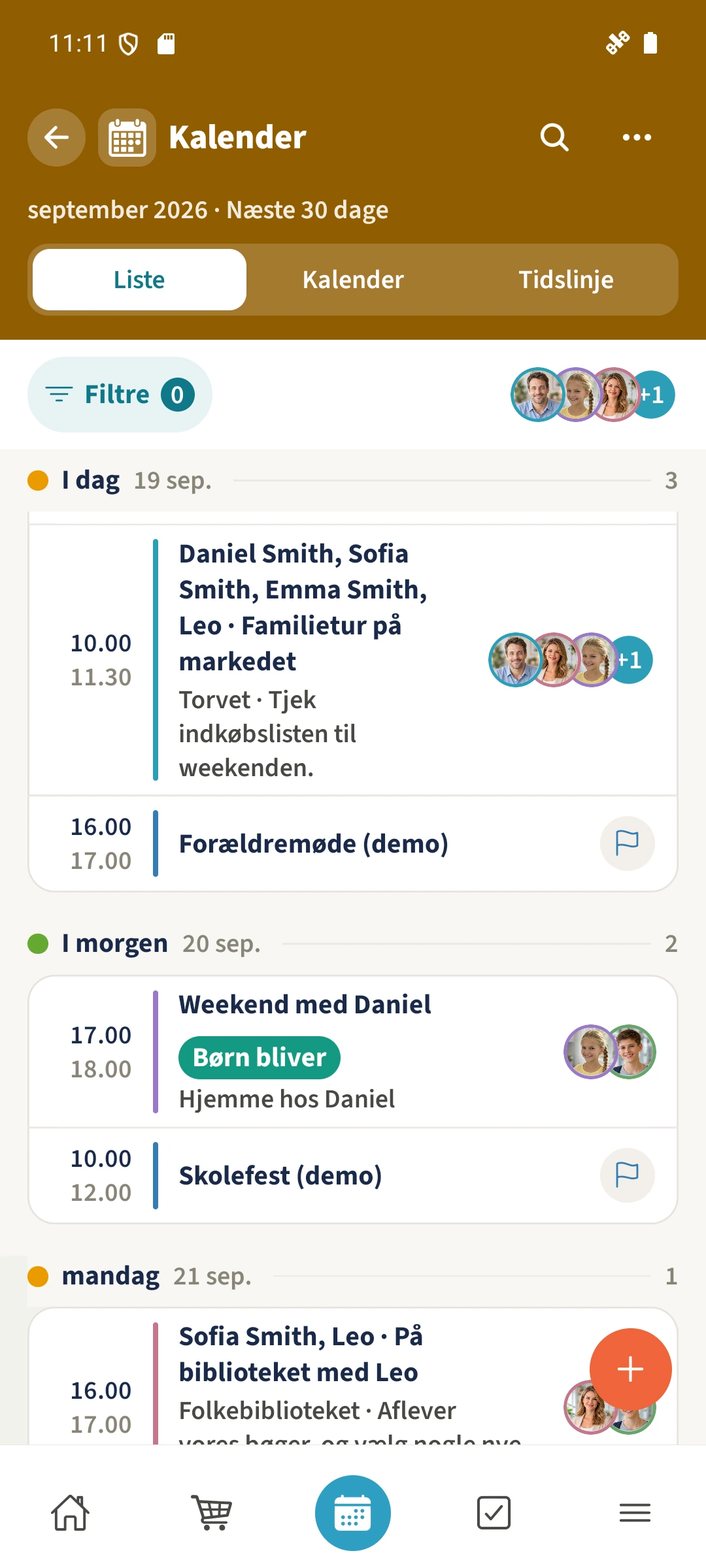 Kalender — Importerede kalendere