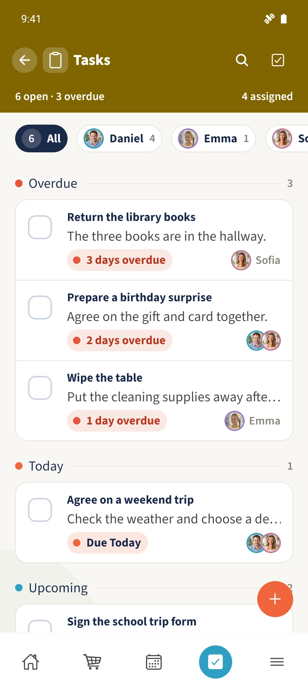 Organise tasks together preview
