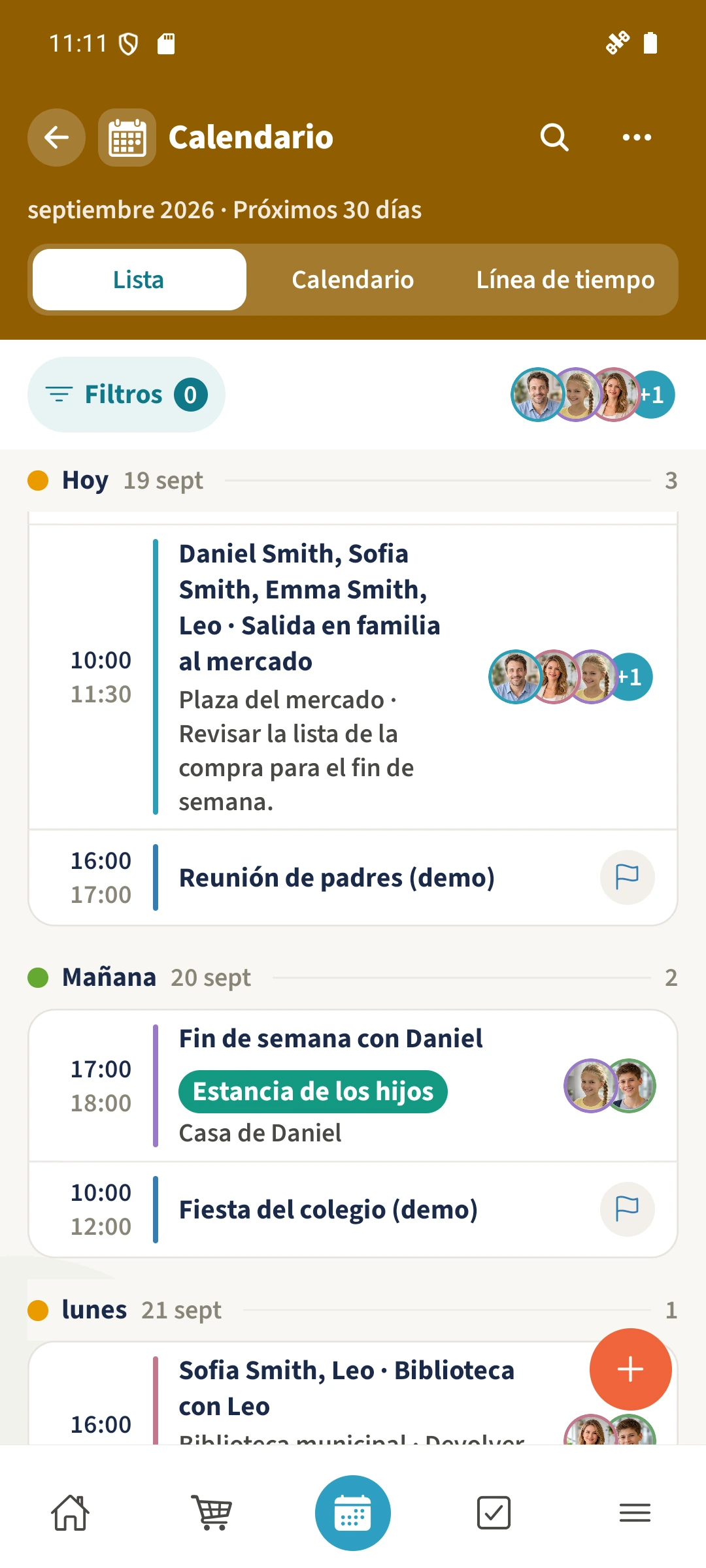 Calendario — Calendarios importados