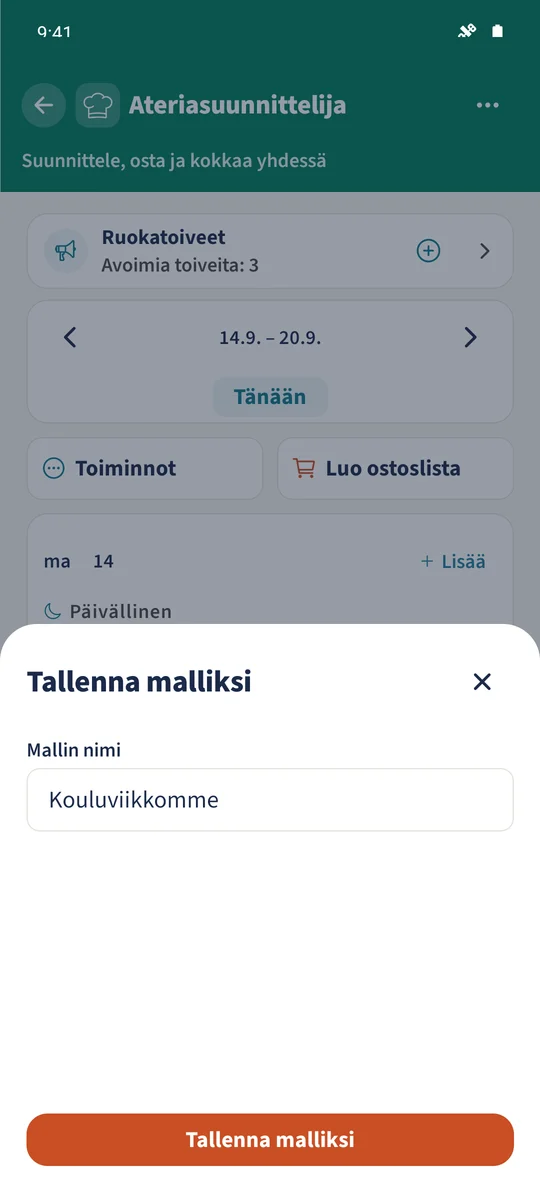 Lähtöviikko on valmis tallennettavaksi nimellä Kouluviikkomme.