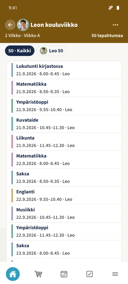 Muutokset ja peruutukset listaa tallennetun poikkeuksen.