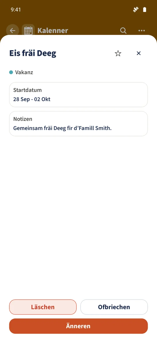 Eis fräi Deeg deckt de 28. September bis den 2. Oktober 2026 of, mat enger gemeinsamer Familljennotiz.