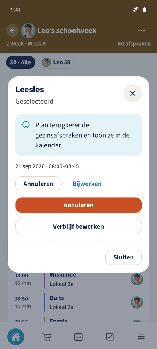 Het item van 21 september is geopend in Geselecteerd.