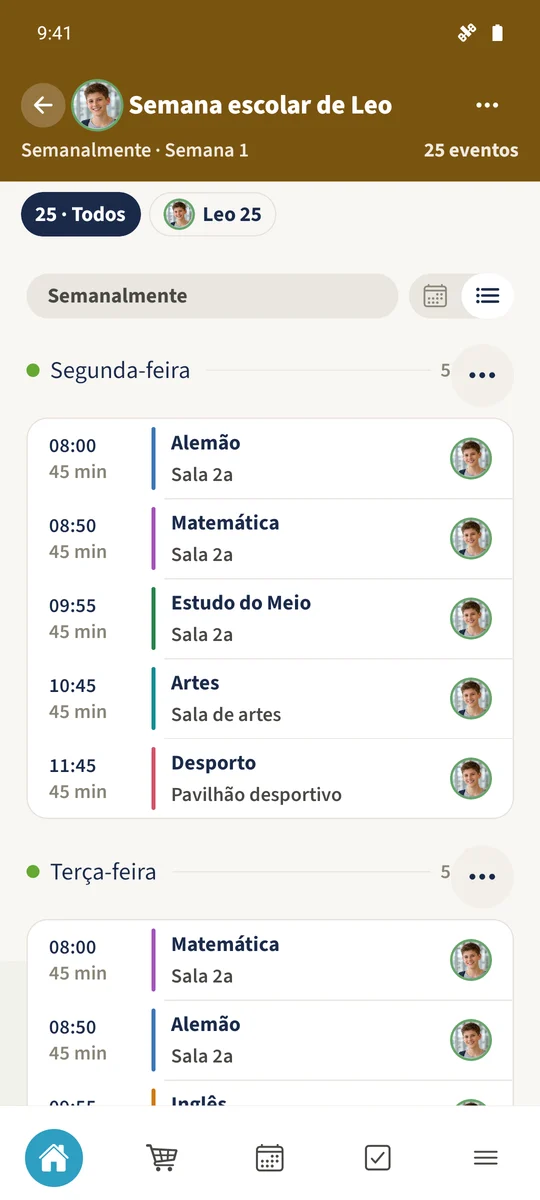 A semana A do plano de Leo começa à segunda-feira com Alemão.