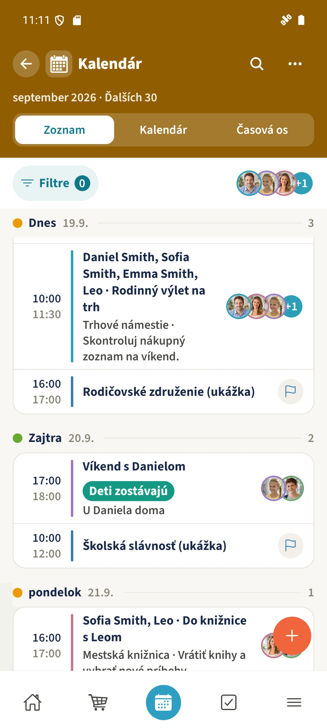 Kalendár — Importované kalendáre