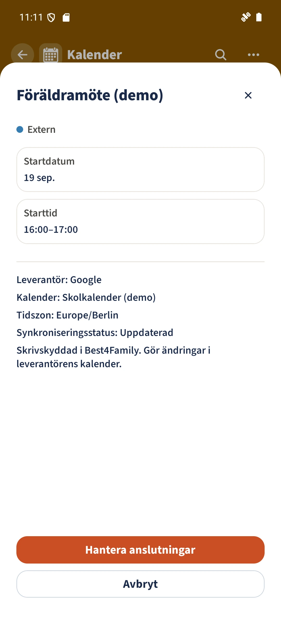 Extern — Leverantör: Google, Källa