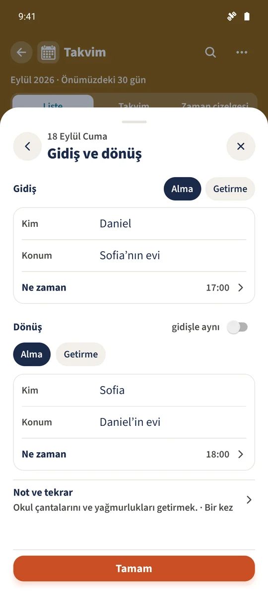 Daniel çocukları Sofia'nın evinden alır; dönüş yolculuğunu Sofia üstlenir.