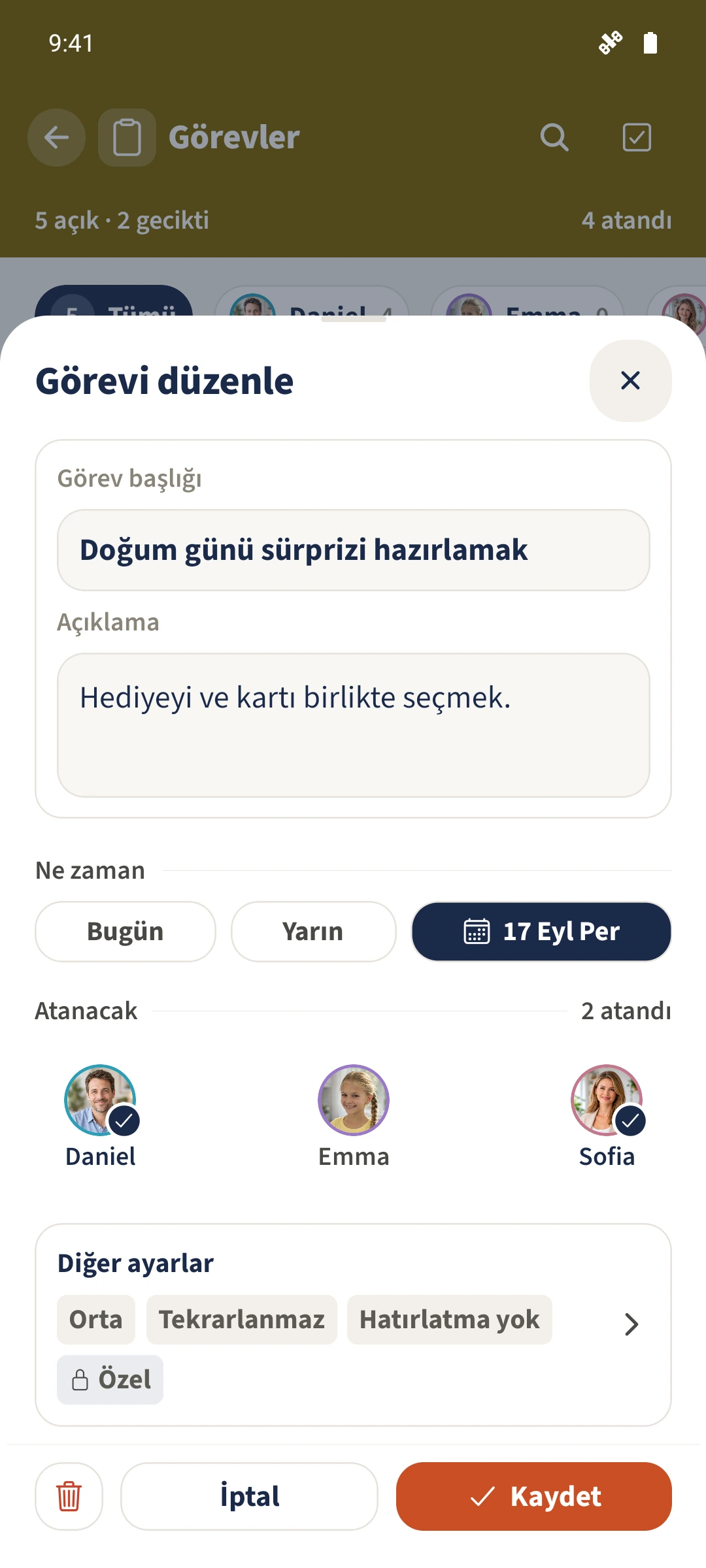 Özel görev — Atanacak